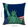 thumbnail image 3 of Boovnll 4th of July Pillow Covers 18x18 - Red White Blue Stars Stripe Flag Throw Pillow Covers, Linen Patriotic Pillow Covers for Memorial Day Home Sofa Couch Decor, 4th of July Decorations, 3 of 6