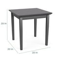 thumbnail image 3 of Lenox Steel Table d'Appoint pour Réception et Salle d'Attente / Acier au Charbon / Acajou, 3 of 4