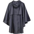 thumbnail image 3 of YOUI-GIFTS Women's Waterproof Packable Batwing-Sleeved Raincoat Rain Poncho Jacket Coat Hooded for Adults with Pockets, 3 of 8