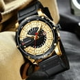 thumbnail image 2 of CURREN Wrist Watches for Men Quartz Leather Blue Male Clock 2021 Fashion Casual Top Brand Wristwatches with Date, 2 of 6