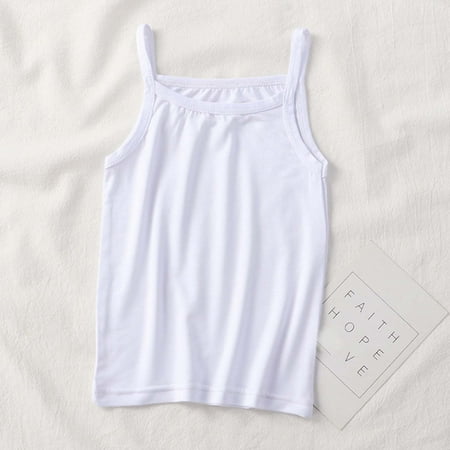 

Simplmasygenix Children s Day Gift Kids Tops Clearance Summer Girls Sweat-absorbing Breathable Stretch Bottoming Camisole Top