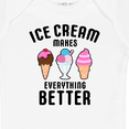 thumbnail image 4 of Inktastic Ice Cream Makes Everything Better Boys or Girls Baby Bodysuit, 4 of 5