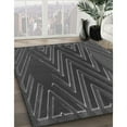 thumbnail image 3 of Ahgly Company Machine Washable Indoor Round Transitional Smokey Gray Area Rugs, 6' Round, 3 of 7