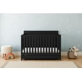 thumbnail image 2 of Graco Hadley 5-in-1 Convertible Baby Crib with Drawer, Black, 2 of 15