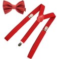 thumbnail image 1 of HSHDLDF Mens Suspenders 1" Inch Elastic Adjustable Y-Back Clip-on Suspender, 1 of 7