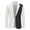 White, variant on Men Suit Coat Lapel Notch Collar Single Button Long Sleeves Contrast Color Slim Fit Straight Anti-wrinkle Formal Business Men Jacket