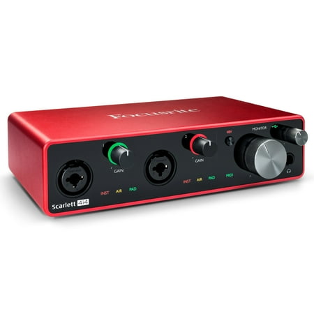 Focusrite - Scarlett 4i4 3rd Generation Audio Interface - Red