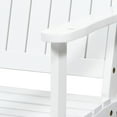thumbnail image 3 of White Porch Swing With Wood Frame, Breathable Seat, 48.11”w X 25.86”d 22.23”h Made From - 22.23”h, Relaxing Spot, 3 of 6