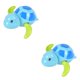 thumbnail image 2 of Ounissouiy Linda tortuga Animal de dibujos animados, juguete de agua clásico para bebé, tortuga de natación infantil, cadena enrollada, Type2 NO2, 2 of 6