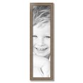 thumbnail image 2 of ArtToFrames 9" x 35" Aged White Gold Picture Frame, 9x35 inch Silver Wood Poster Frame (WOM-2036),  Pack, 2 of 7