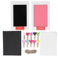 thumbnail image 1 of Baby Footprint And Handprint Kit, Pet Paws Baby Hand And Foot Ink Pad Clear Imprints Safe Keepsake  For Home For Newborn Black And Pink, 1 of 8