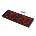 thumbnail image 4 of Double Sided LED Clock, Accurate Timekeeping, High Accuracy Temperature Display, Plexi Glass Panel, ARM Processor, 50m Visible Distance, ABS Material, 100~240V US Plug, 5V, 4 of 8