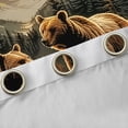 thumbnail image 4 of Homewish Jungle Wildlife Deer Black Out Curtains,Country Farmhouse Lodge Curtains Pack of 2 (42x63 Each),Orange Brown Bedroom Curtains For Teens,Ultra Soft Home Decor, 4 of 6