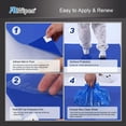 thumbnail image 5 of AAwipes 150 Sheets 18" x 36" Adhesive Mats (Blue Sticky Mats, Case of 5 Packs, 30 Sheets/Packs) Cleanroom Sticky Floor Mats Peel Off for Construction, Hospital, Labs - Remove Traffic-Borne Dust & Dirt, 5 of 10