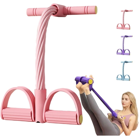 Fashion Puller Exercise,8 Tube Pedal Resistance Device,Adjustable Pedal Resistance Band with Handle,Elastic Pull Rope, Arm Chest Back Muscle Toning, Resistance Band for Full Body Workout