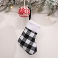 thumbnail image 4 of ToyKingdee Christmas Stockings - Buffalo Plaid Christmas Stockings Fireplace Hanging Stockings for Family Christmas Decoration Holiday Season Party Decor, 4 of 6