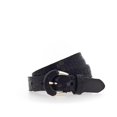 thumbnail image 1 of B.Belt Ladies Belt - Cinturón de cuero Charleen, cuero genuino, hecho a mano Negro 75 cm, 1 of 4