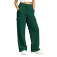 thumbnail image 5 of RUTAYY Girls Wide Leg Cargo Pants Elastic Waist Drawstring Side Pockets Trousers Trendy Relaxed Outdoor Wear Green, 5 of 6