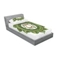 thumbnail image 3 of Chakra Bedding Set with Sheet & Covers, Circular Oriental Style Earth Core Form Balance and Harmony in Cosmos Theme, Printed Bedroom Decor 2 Shams, 4 Sizes, Green Brown, by Ambesonne, 3 of 3