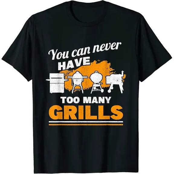 Funny BBQ Grill Master Gift Idea Men Graphic Short Sleeve T-Shirt