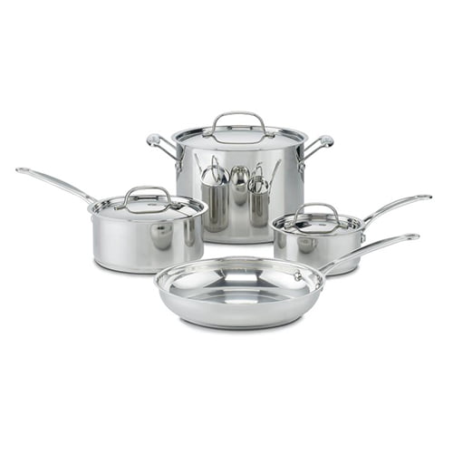 Cuisinart 77-7 Chef's Classic Stainless Cookware Set 7-Piece 