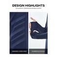 thumbnail image 3 of NORTHYARD Men's Hoodie Sun Protection Shirts with Long Sleeves UPF 50+ UV Swim Rash Guard for Fishing Hiking Beach Hooded Navy M, 3 of 6