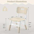 thumbnail image 3 of Adjustable Toddler 2 Chairs Set, 3 Level Adjustable Children’s Chair for Age2-8, Durable and Lightweight, Maximum Load-Bearing 180LBS, Plastic Kids Chairs for Classroom/Daycare/Home, 3 of 7