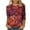 Red Tops for Women_u, variant on CYMMPU Vintage Floral Printed 3/4 Length Sleeve Basic Tees Crewneck Summer Fall Fashion Tunic Tops Shirts Business Work Blouses 2025 Clothes for Women Green XXL