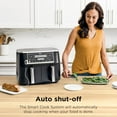 thumbnail image 4 of Ninja Foodi 10 Quart 6-in-1 Dual Zone Smart XL Air Fryer - Black (DZ550), 4 of 7