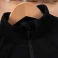 thumbnail image 5 of RMGVDSD Baby Boys Girls Half Zip Sweatshirt Toddler Fall Winter Hoodies Long Sleeve Quarter Zip Pullover Sweatshirts Solid Color Casual Tops 1-2 Years, 5 of 9