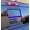 Matte Black + Blue Line, variant on general  for Dodge Ram 2009 to 2024 2025 2026, American Flag Decals Stickers for Truck Back Middle Window, Matte Black USA Flag Decal for Truck Back Sliding Window, Rear Window American Flag Decal