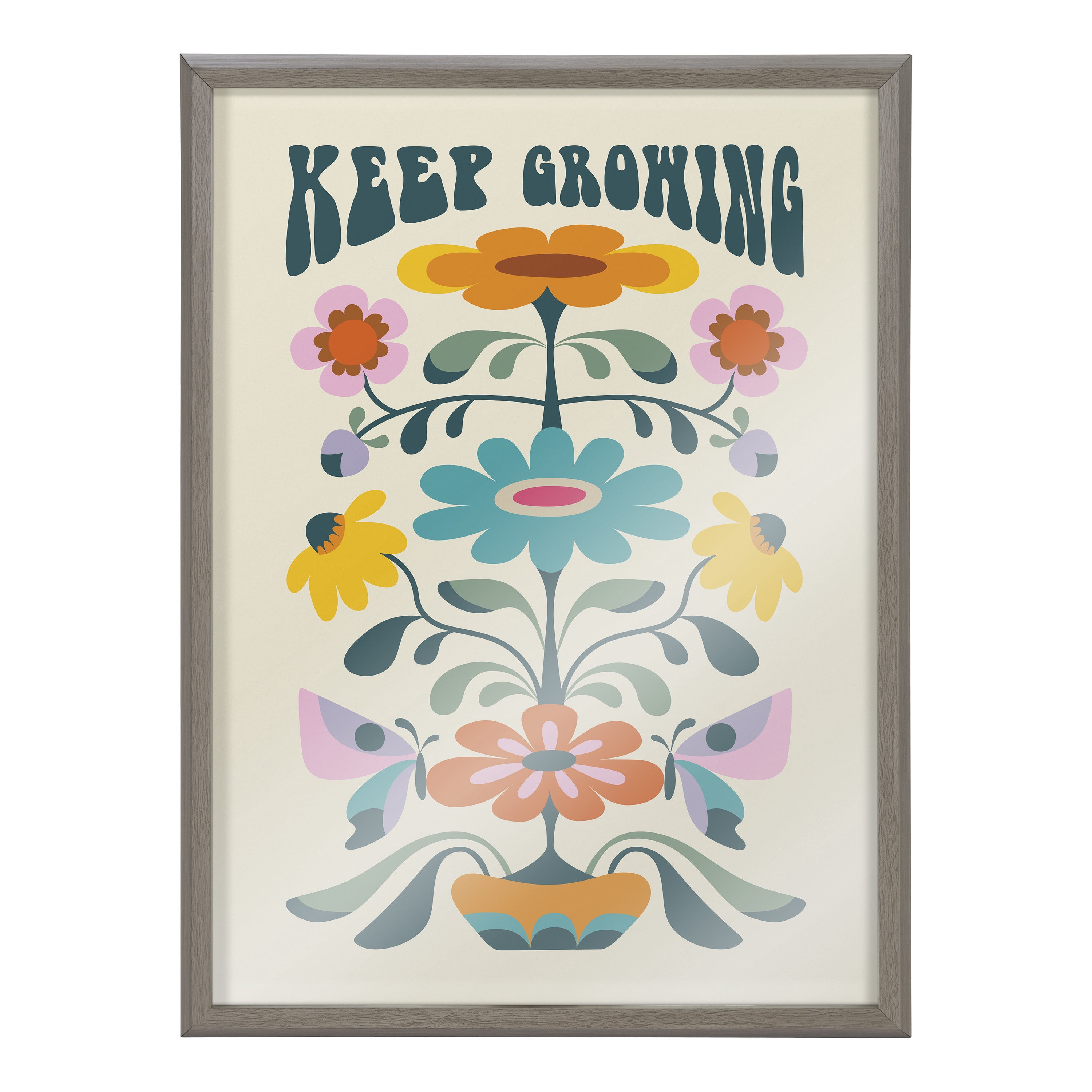Blake Keep Growing 18 in x 24 in Framed Painting Art Prints, by Kate and Laurel