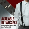 thumbnail image 4 of Hold'Em 100% Silk Suspenders For Men Y - Back Fancy Solid Button End Dress Suspender Made in USA - Many Colors and Designs Perfect for Tuxedo - White Paisley Design, 4 of 7