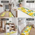 thumbnail image 5 of Yellow Lemon Fruit Slices White Pattern Kitchen Rugs Sets Of 3,Kitchen Runner Rugs Non Skid Washable,Decorative Kitchen Floor Mats for Kitchen,Sink,Laundry,17"x30"+ 17"x47" + 17"x59", 5 of 6