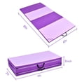 thumbnail image 6 of Costway 4'x8'x2'' Gymnastics Yoga Mat Thick Folding Panel Gym Purple/Pink, 6 of 6