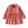 thumbnail image 2 of KYAIGUO Robes Décontractées pour Enfants Filles Robe de Printemps Robe en Coton à Fleurs 1-12T Tunique à Manches Longues Robe de Princesse, 2 of 9