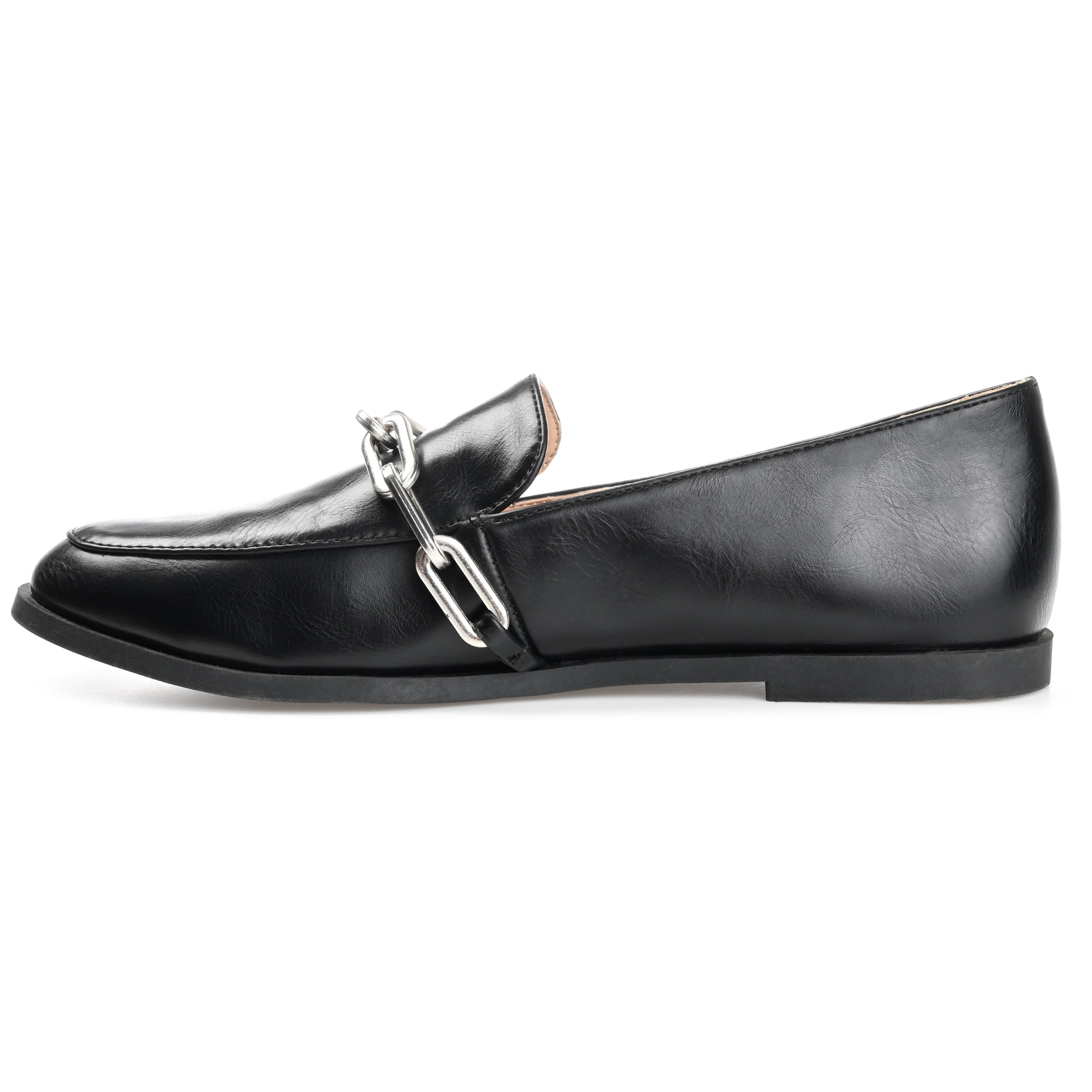Journee Womens Madison Slip On Round Toe Loafer Flats