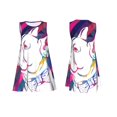 thumbnail image 7 of Fuzoiu Colorful Bulldog Print Women's Sleeveless Dress,Summer Dresses for Women,Casual Sundresses,Beach Sleeveless T-shirt Swing Dress with Pockets, 7 of 7