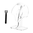 thumbnail image 4 of Quzzie Desktop Headphone Stand Acrylic Holder Sturdy Storage Rack Antislip Base Stable Design Cable Management Suitable for Office Gaming Room Workspace Transparent, 4 of 8