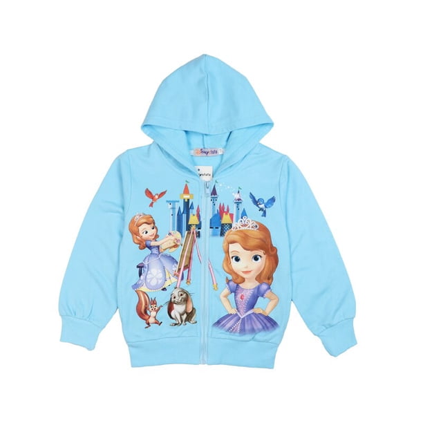 Disney nueva primavera otoño niñas abrigo invierno algodón Frozen 2 Anna Elsa princesa flor con capucha prendas de vestir niños chaqueta moda Clothing5T Gao Jinjia LED