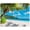 Beach and Coconut Tree, variant on 12 x 10 in Animals Theme Computer Mouse Pad for Desk, Premium-Textured Non-Slip Rubber Stitched Edges Waterproof Square Mouse Mat for Gaming Work Wireless Mice