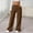301#Coffee, variant on Womens Corduroy Pants with Side Slits and Button Pockets Casual Full Length Trousers Breathable Polyester Comfort Fit for Outdoor Activities Yoga and Daily Wear