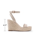 thumbnail image 2 of DREAM PAIRS Women's Open Toe Platform Sandals Adjustable Buckle Ankle Strap Comfortable Summer Espadrille Wooden Heeled Wedge Fashion Dressy Shoes, 2 of 6