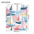 thumbnail image 5 of Bathroom Plush Absorbent Mat Single U-pad 20x24 Inches Bath Mat Fluffy Suitable For Bathroom Toilet Living Room Absorb Water Non-Slip Durable Pink Sailboat, 5 of 9
