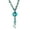 Turquoise, variant on Multi Strand Turquoise Donut Wax Rope Necklace