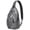 Grey, variant on Tribal Patterns Sling Bag Spacious Crossbody Bag for Outdoor Adventures Artistic & Versatile