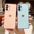 thumbnail image 4 of Compatible with Samsung Galaxy A54 5G 6.6" Phone Case Luxury Plating Cute Elegant Love Heart Pattern Cover with Camera Protection Soft Silicone Shockproof Cover Bumper (Pink), 4 of 11