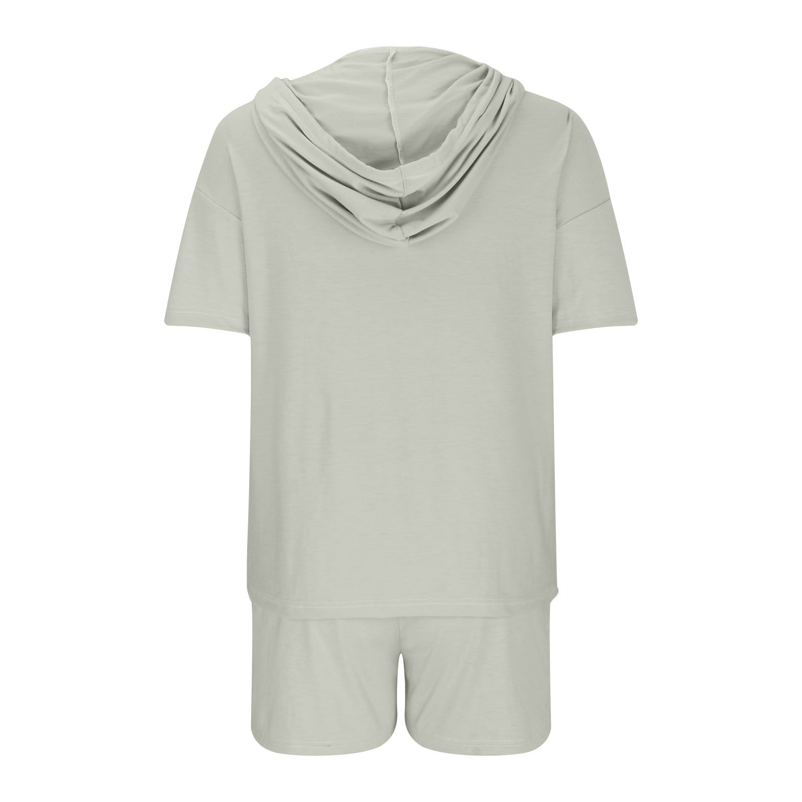 超話題新作 Sports Shorts and Top Hoodie Sleeve Short Women for Outfits Clothing