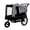 Black+Grey 706, variant on Extra Large 2-in-1 Bike Trailer & Push Cart for Pets, Detachable Bike Hitch & Push Handle, All-Terrain Wheels Quick Release, Non-Slip Floor, Internal Leash, Up to 88 lbs, Black-Grey Steel Frame