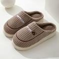 thumbnail image 3 of Mostsola House Slippers for Women Cute Memory Foam Warm Plush Casual Soft Sole Slip on Shoes, 3 of 5